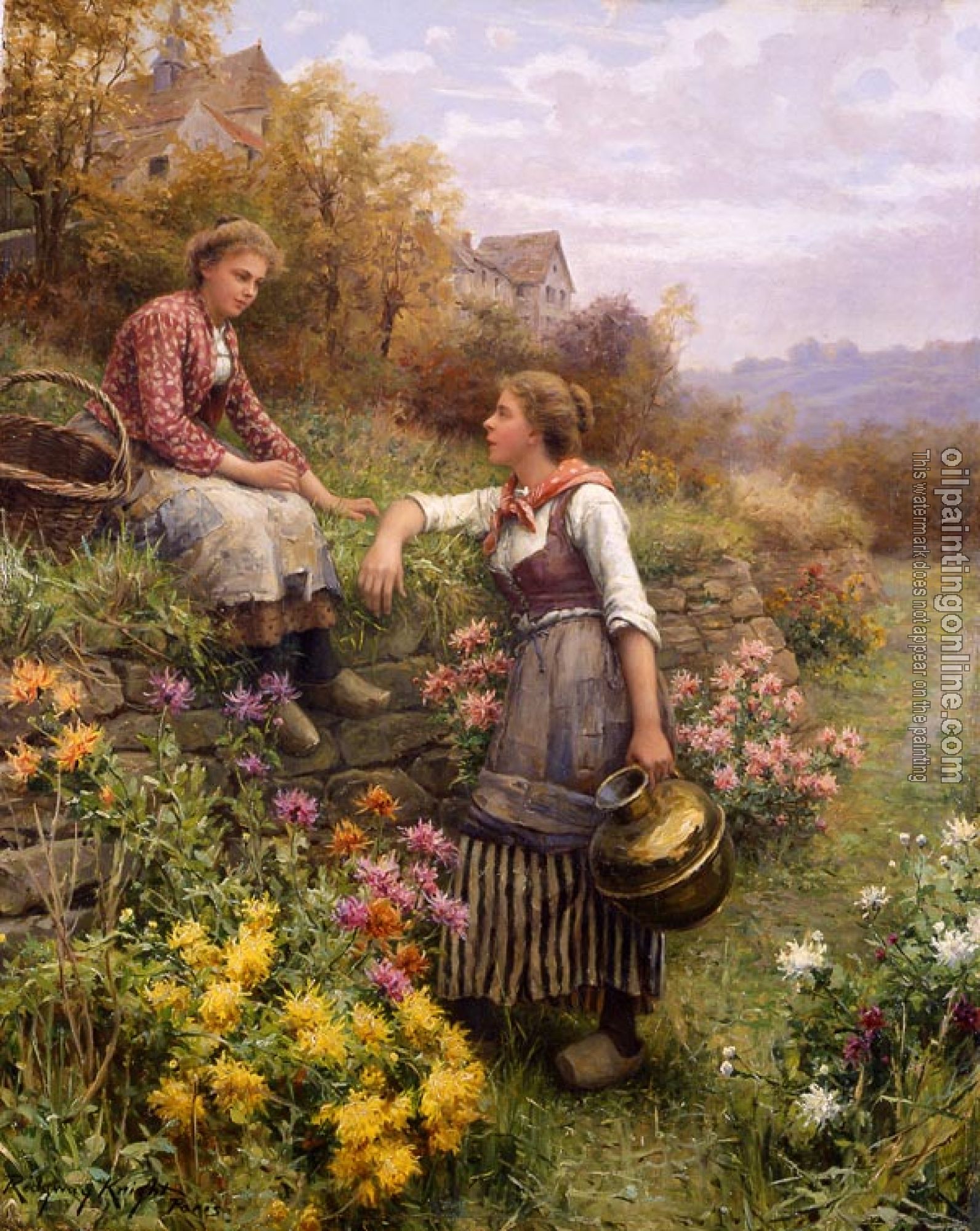 Daniel Ridgway Knight - Gossips